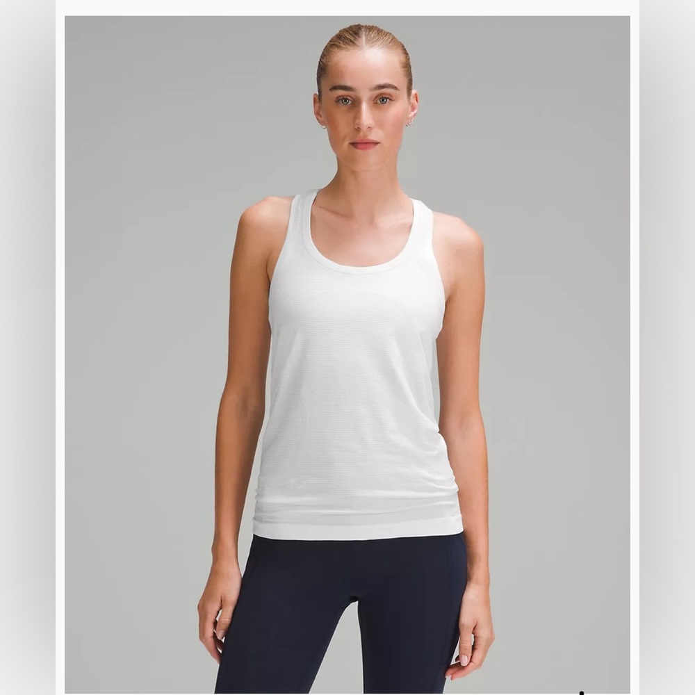 lululemon athletica White Racerback Tank - Picture 2 of 5